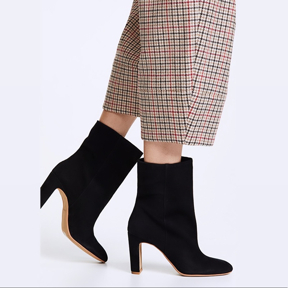 Dolce Vita Chase Black Suede Slouchy Booties